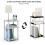3-Tier Side Table with Plastic Bar Columbia Walnut Black 6