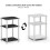 3-Tier Side Table with Plastic Bar Columbia Walnut Black 4