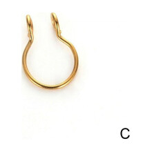 Fake Septum Nose Cuff Jewelry Silver Gold