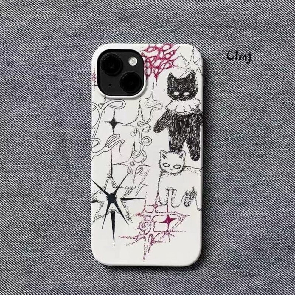 Cool Cat Silicone Phone Case For Iphone 13, 12 Mini, 11, 9087558932510