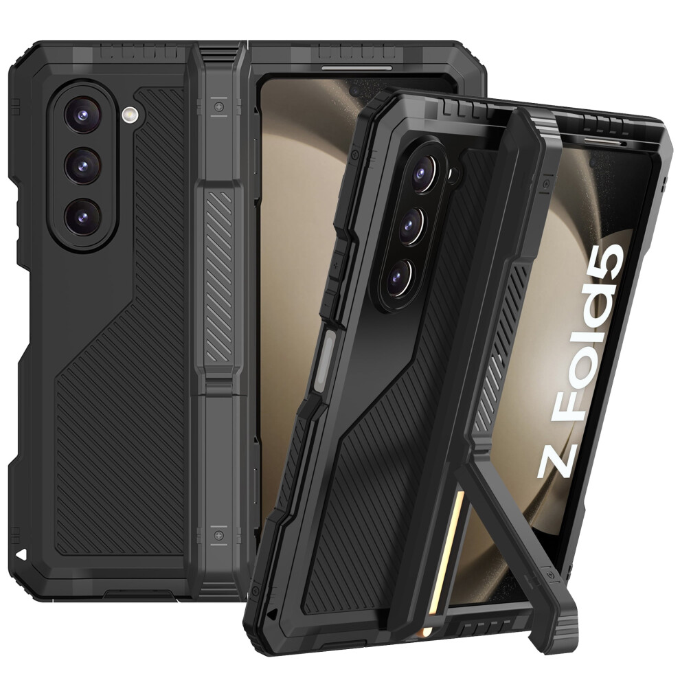 Samsung Galaxy Z Fold 5 Metal Case With Hinge Protection 9087558918477