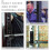 Wall-Mount Dumbbell Rod Rack Black 6-Piece 2
