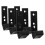 Wall-Mount Dumbbell Rod Rack Black 6-Piece 3