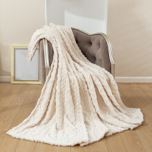 Bed Blanket Cozy Fuzzy Lightweight Twin Queen Size