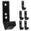 Wall-Mount Dumbbell Rod Rack Black 6-Piece 6
