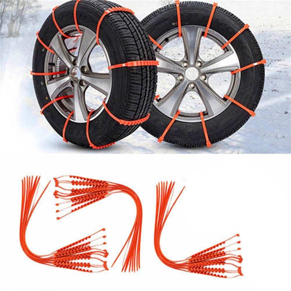 Non-Slip Plastic Cable Tie For Car Tires Â Snow Mud 9087558933432
