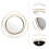 Round Wrought Iron Wall Mirror Decorative Dorm Hanging 8