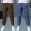Boys Linen Pants Summer Chino Drawstring Trousers Blue Size 2