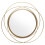 Round Wrought Iron Wall Mirror Decorative Dorm Hanging 4
