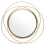 Round Wrought Iron Wall Mirror Decorative Dorm Hanging 6