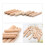 Wooden Dowels8mm x40mm Fluted100pcs 4