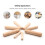 Wooden Dowels8mm x40mm Fluted100pcs 5
