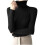 Women's Ribbed Turtleneck Sweater Long Sleeve Solid Slim Fit 1