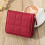 Women's bifold RFID-blocking wallet with zipper coin pocket 2