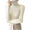 Women's Ribbed Turtleneck Sweater Long Sleeve Solid Slim Fit 1