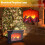Decorative Fireplace Lantern LED Flame Black 6