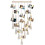 Boho Wall Hanging Picture Frame with Lights and 20 Clips 1