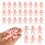 Mini plastik babyfigurer med kønsafsløring til cupcakes 5