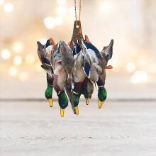 Acrylic Christmas Ornament Waterbird Duck 3.15in