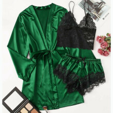 Women's Satin Nightgown Sleepwear 1 Piece