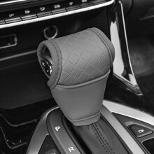 Funda para palanca de cambios de coche, funda de cuero sintético para palanca de cambios, protector de pomo de palanca de cambios