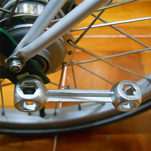 Unbrakonøgle i zinklegering, hundeben, 10-i-1 2
