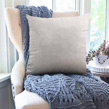 Velvet Throw Pillows 16x16 inch Luxury Zippered Cushion