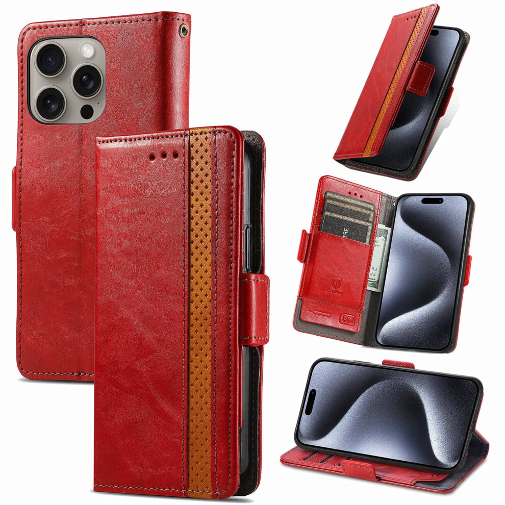 Leather Wallet Case With Card Holder And Zipper For Iphone 9101399808282