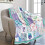 Mermaid Throw Blanket Purple Blue Plush 1 Size 7