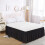 Φούστα για Κρεβάτι Queen Size με Μαλακή Ρουφάδα 60x80 εκ., Γαλάζιο Λευκό, 1 Τεμάχιο 3