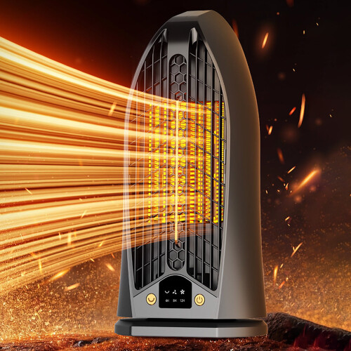 Space Heater Electric Desktop Heater Black