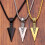 Κολιέ μενταγιόν Arrowhead για άνδρες Vintage Ασημένιο Κράμα 6
