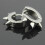 Punk Gothic Hoop Stud Øredobber Rustfritt Stål Rosa 5