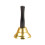 Hand Crank Bell with Wooden Handle Gold Finish 1