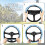 Vlinder golfkar stuurwielhoes universeel 6