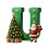 Christmas Tree Pendant with 26 Initial Ornaments Green 1