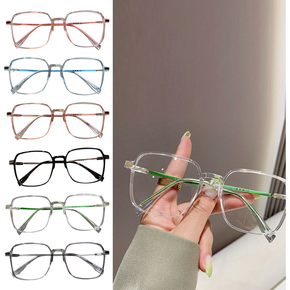 Blue Light Blocking Reading Glasses Retro Square Frame 2.0x