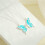 Set di 2 collane dell'amicizia Harmtty con farfalle 7