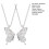 Set di 2 collane dell'amicizia Harmtty con farfalle 8