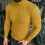 Pull homme à col rond, couleur unie, en maille 2