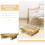 Small Step Stool Wood Support Feet Household Item 1 Set 2