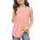 Girls Summer Tank Top Crew Neck Sleeveless Solid 3-13 Years 1