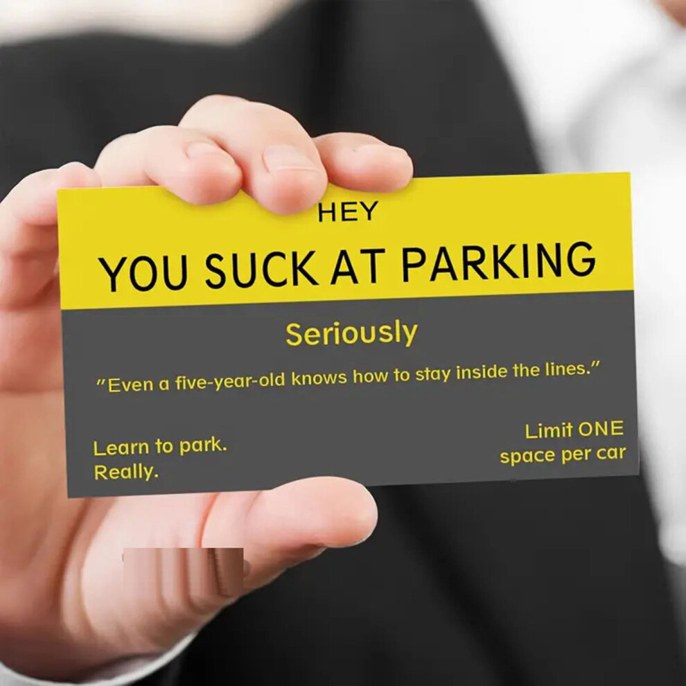Bad Parking Cards Funny Violation Stickers 100 Pieces 9101399803966