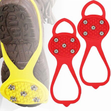 Ice Traction Cleats with 5 Steel Teeth and Anti-Slip
