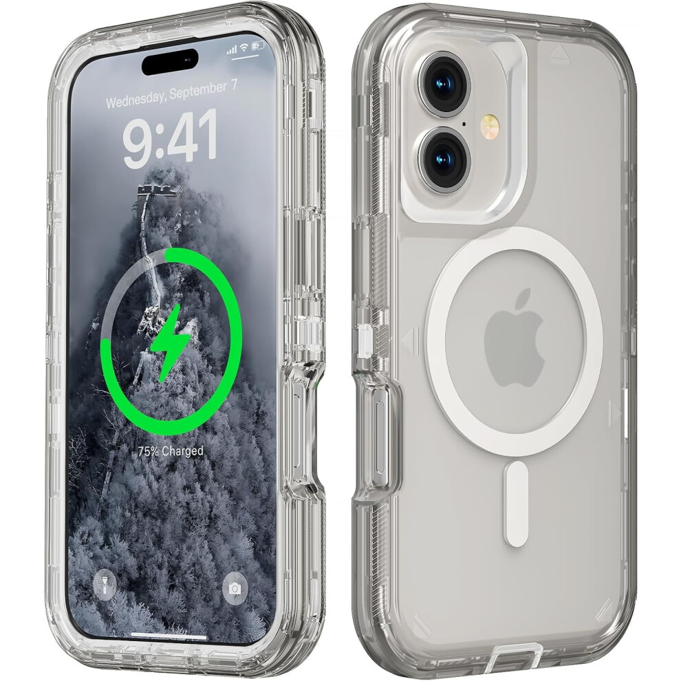 Iphone 17 Transparent Magsafe Case Crystal Gray 9341593971195