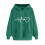 Women's Heart-Printed Zip-Up Hoodie Long Sleeve Pullover 1