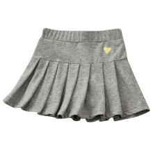 Girls Pleated Skort Gray Elastic Waist 5-6 Years