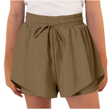 Flowy Shorts for Girls 2-in-1 Athletic Pants with Spandex
