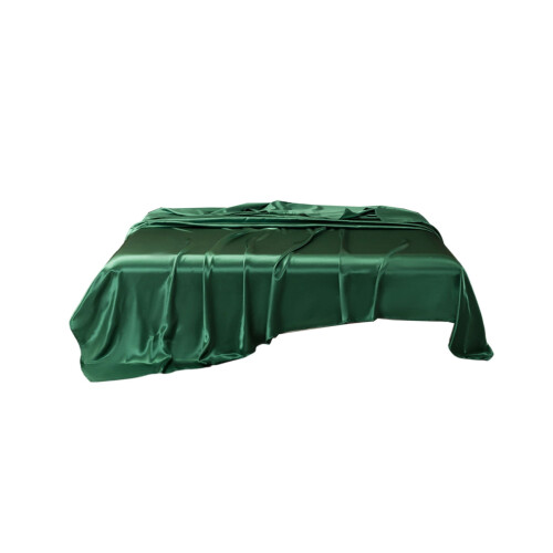 Drap-housse en soie lavable couleur unie (1 pièce) 1