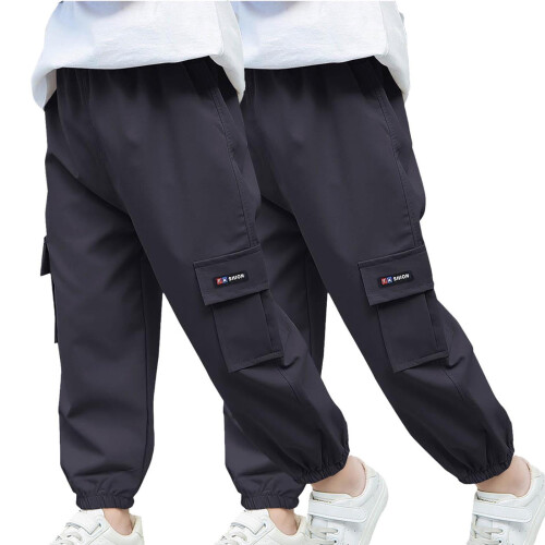 Boys Cargo Joggers Pants Quick Dry Lightweight 2-3 Years